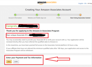 amazon affiliate program